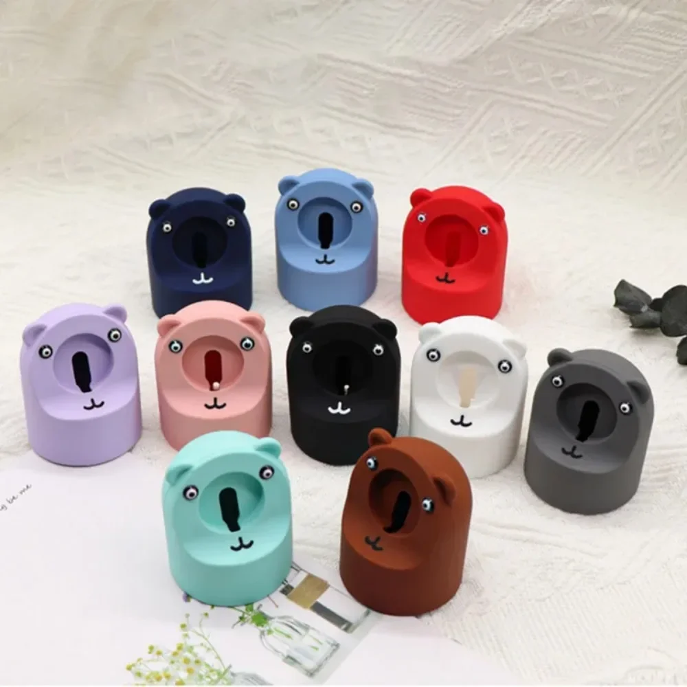 Bear Shape Charger Stand for Apple Watch Silicone Dock Holder IWatch Series 8 7 6 5 4 3 2 1 SE 49MM 45/44/42/40/41/38