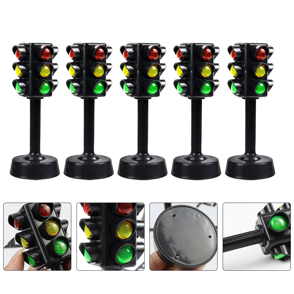 

12 Pcs Early Childhood Education Toys Traffic Signs Model Educational Children's Crosswalk Light Signal Kids Mini Models