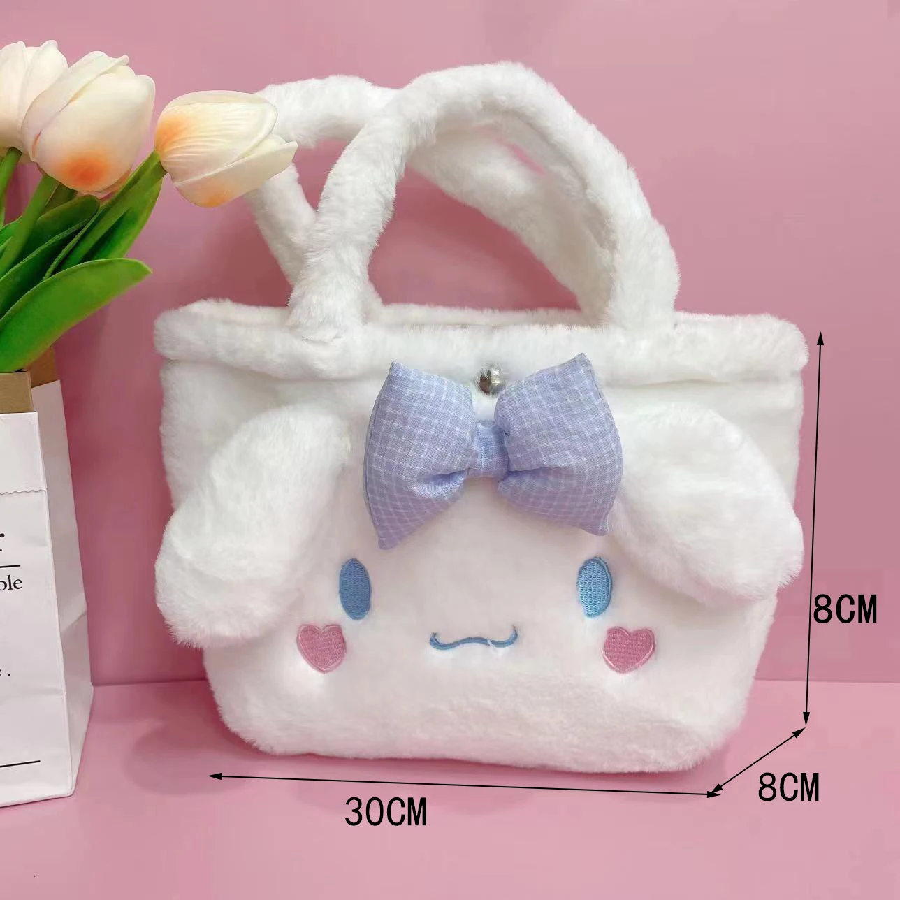 Hello Kitty Bag Cute Purses and Handbags Sanrio Bags Melody Coin Pouch Cinnamoroll Kuromi Shopping Bags Kawaii Wallet Girls Boxs