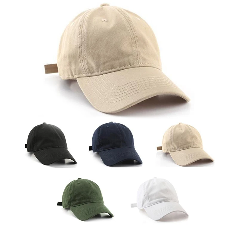 Unisex Plain Baseball Cap Men Women Cotton Sun Hats