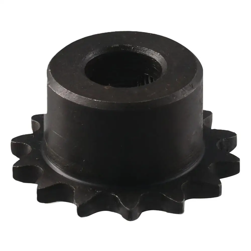 14 Tooth B Type Roller Sprocket 25 Chain Black Oxide Industrial Chain Wheel Single Strand 1/4" Pitch C45 Carbon Steel