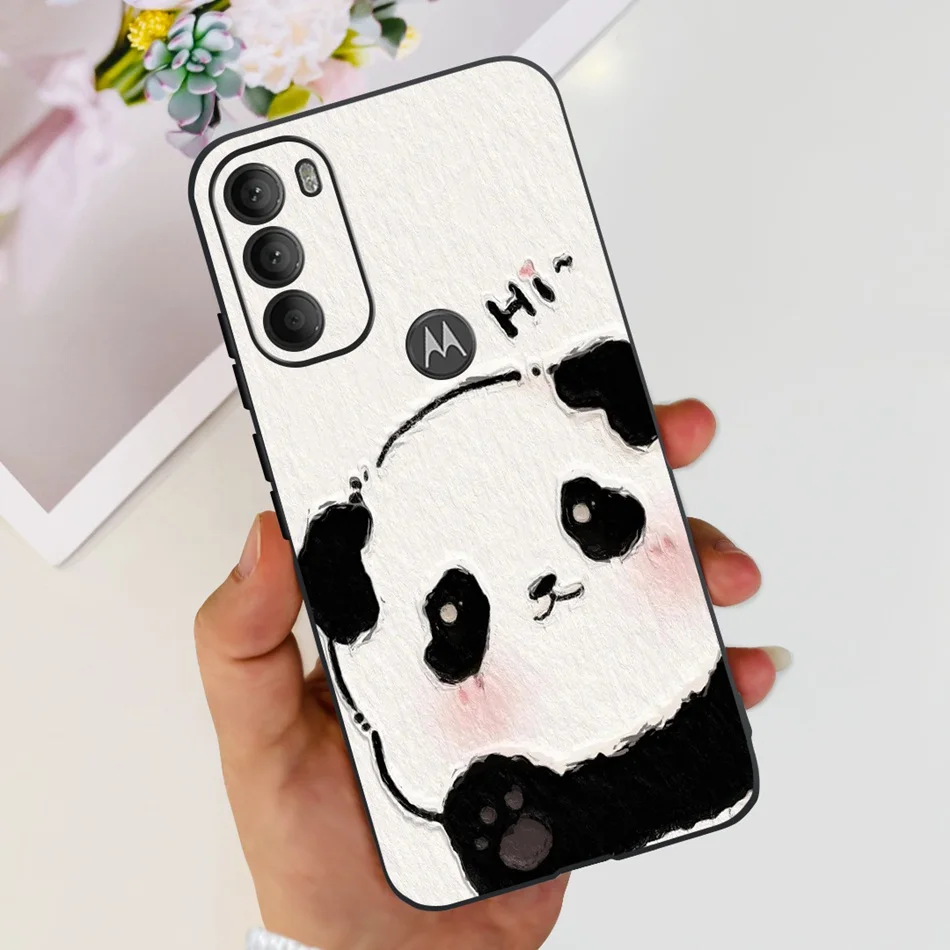Cute Panda Cartoon Soft Silicone TPU Phone Case