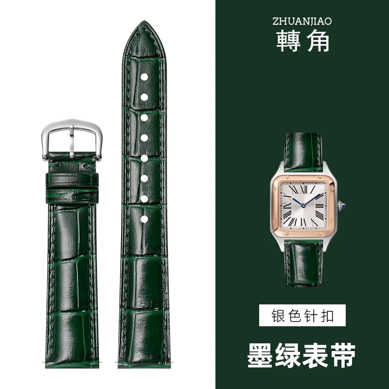 Premium Quality Waterproof Genuine Leather Watchband - Adjustable Watch Strap Bracelet Accessories