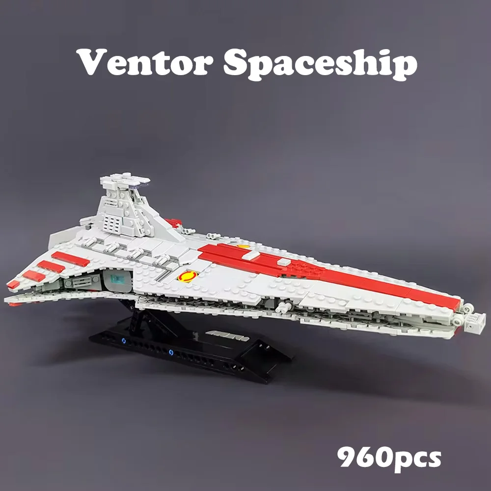 Building Block Toy Assemble Toy High-tech Moc Venator Attack Cruiser Fighter Destroyer Brick Technical Model Blocks Space Ship Combination Building Block Toys