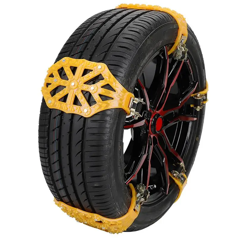 

Car Tire Snow Chains Anti Skid Universal Yellow Black Safety Emergency Anti skid Chain Tire Snow Chains For Cars SUV Accessories