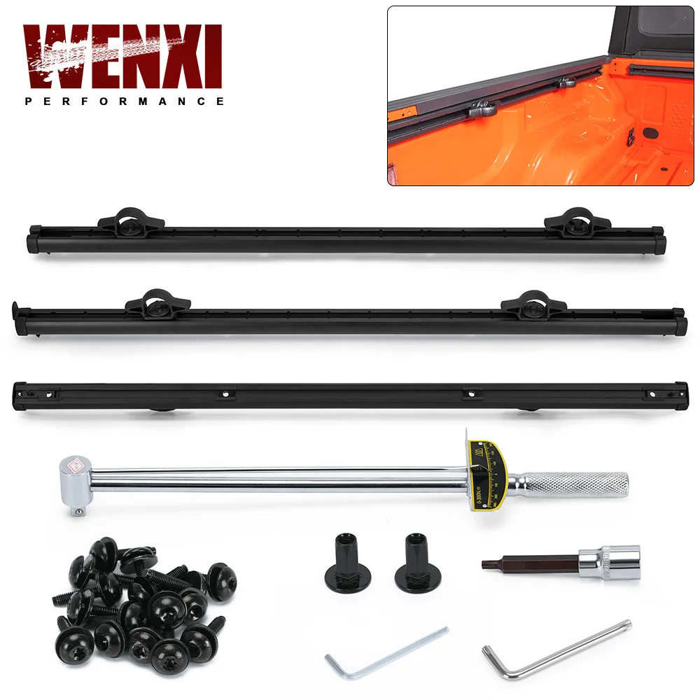 Trail Rail Kit Per 20-22 Jeep Gladiator 3.0L 3.6L V6 Utility Rails Tie Down Truck Bed Rail 82215956 Rail Cap Roof Rack Crossbars
