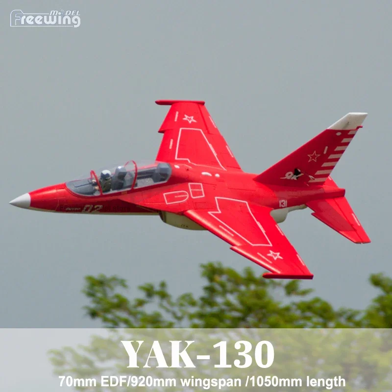 

Freewing 70mm Ducted Fan Yak-130 Simulation Model Red EDF RC Jet Airplane Hobby Aircraft Foam Model Plane