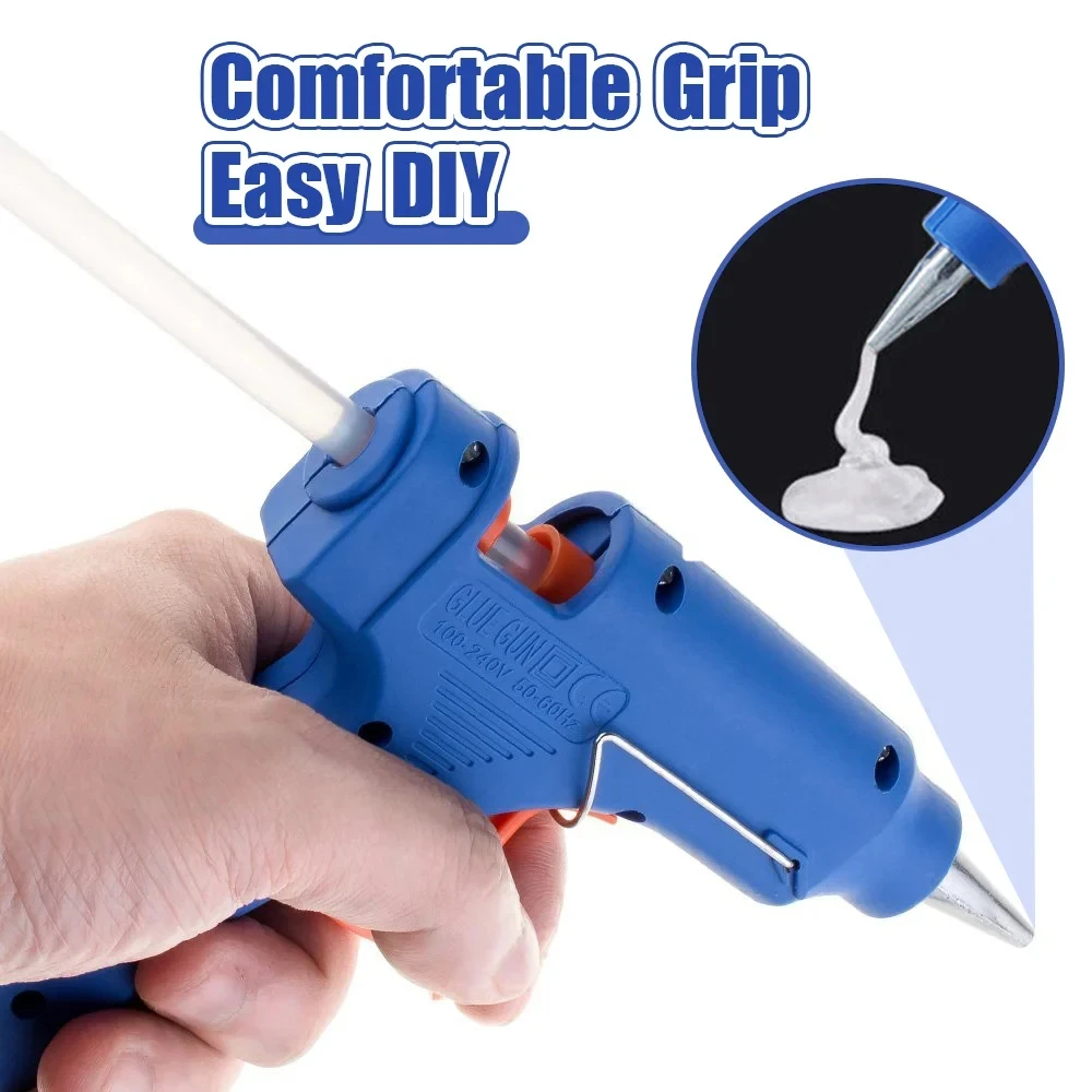 20W Hot Melt Glue Gun Industrial Mini Guns Thermo Electric Mini Heat Temperature Thermo Electric Repair Tool with Glue Sticks 2