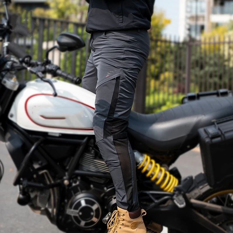 빠른 건조 오토바이 라이딩 팬츠 여름 오토바이 바지 라이딩 나이트 진 보호 장비 포함 오토바이 보호 바지