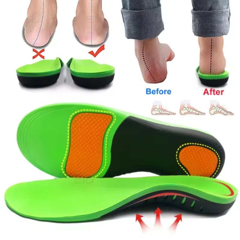 High Arch Support Insoles Orthopedic Shoes Sole Feet Arch Pad Relieve Plantar Fasciitis Pain Flat Foot Sports Shoes Insert