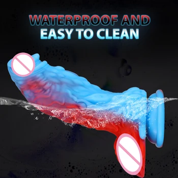 Huge Dildo Anal Plug Dragon Monster Penis Suction Cup Big Dick Animal Dildo Vagina Massager Masturbator For Men Women Sex Toys 6