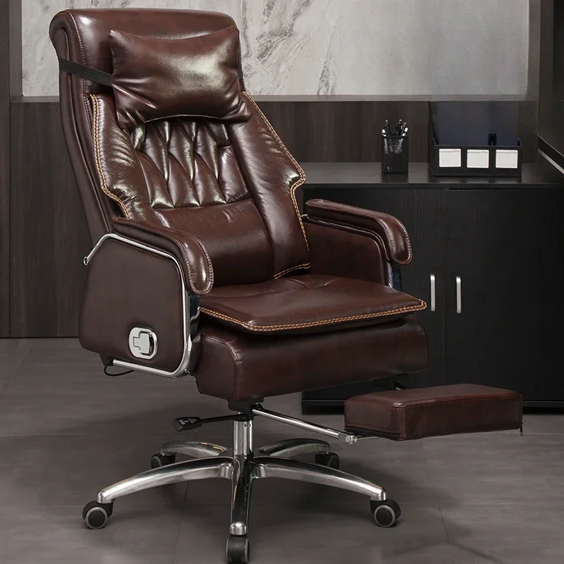 Fancy Neck Pillow Office Chair Ergonomic Design Salon Lounge Chair High Back Executive Cadeira Para Escritorio Office Furniture