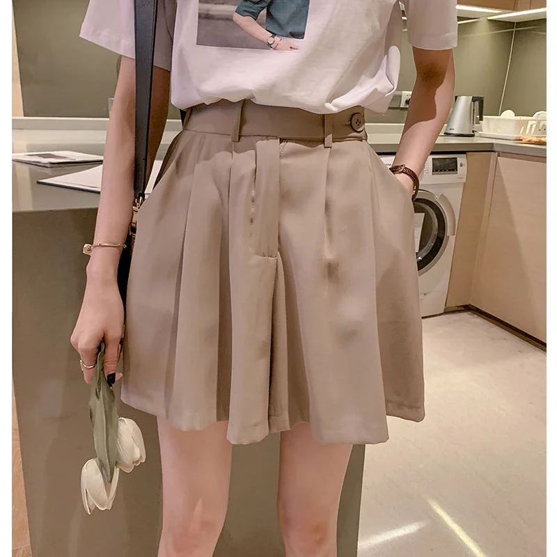 Work Wide Womens Shorts Boxer Loose Office Short Pants for Women To Wear Baggy Y2k Harajuku Summer Streetwear Normal Clothing XL