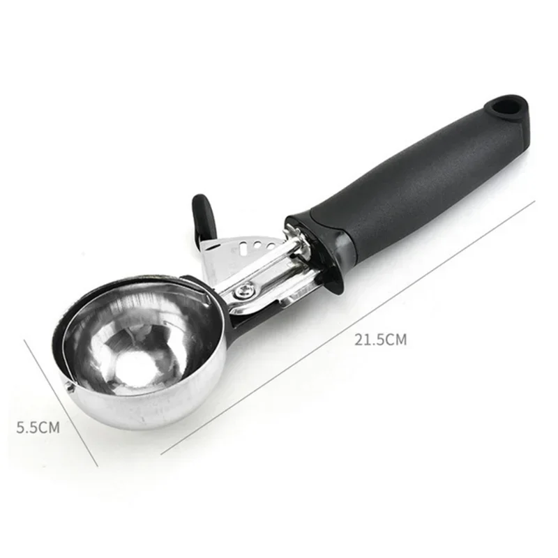 Ice Cream Scoop Stainless Steel Ice Cream Spoon Metal Icecream Cookie Scoop Melon Fruit Baller Ball Maker Kitchen Tools