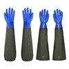 Extended Length Long Waterproof Rubber Gloves Resist Acid, Alkali & Oil, Shield Your Arms from Water and Scratches 1