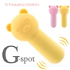 10 Frequency G-spot Mini Bullet Vibrating Egg Vibrators Clitoris Stimulator Massager Little Bear Vibrator Sex Toys For Women 1
