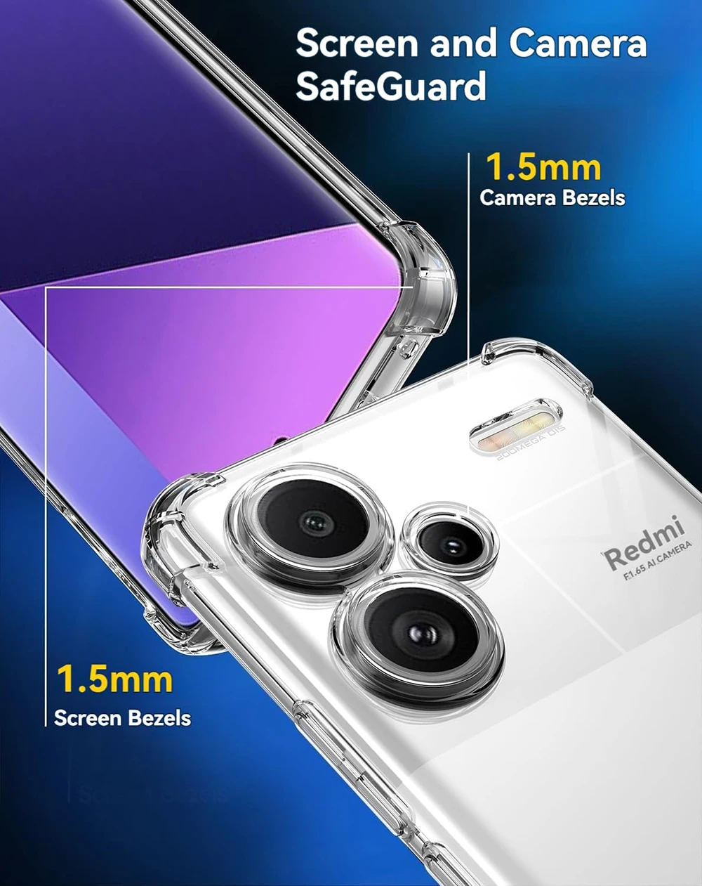 Premium Shockproof Silicone Soft Case - Ultra-Thin, Clear Luxury Protective Cover