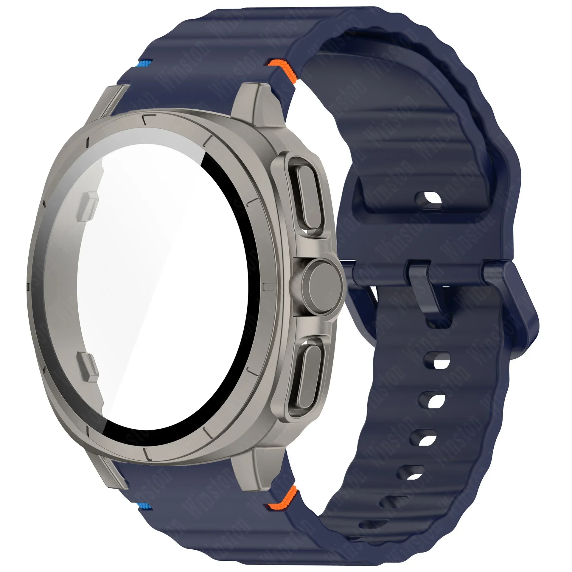 Enhanced Silicone Sports Strap with Protective Case
