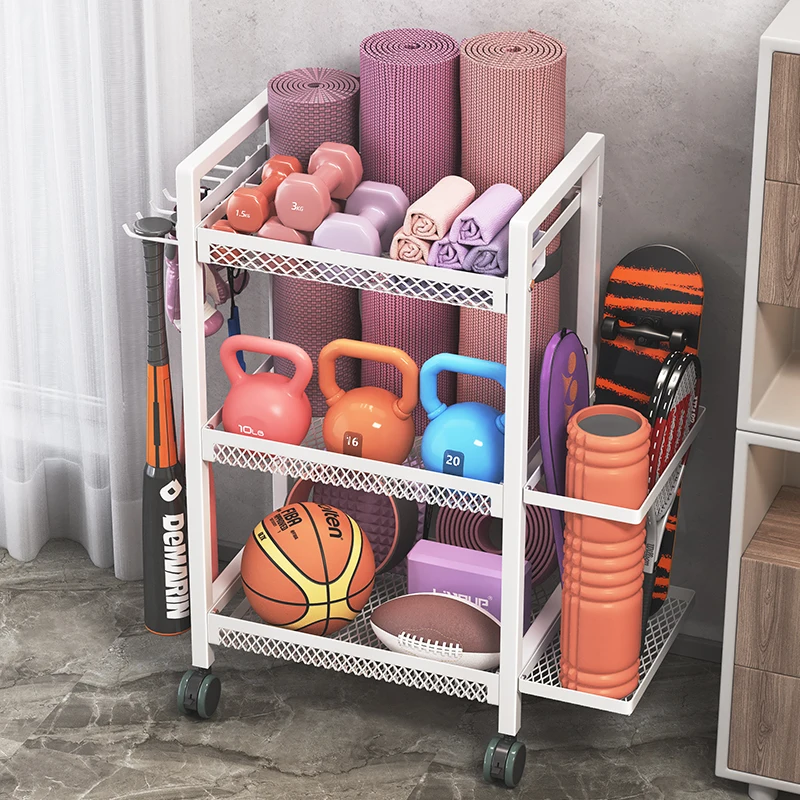 SportsEquipmentShelvesHomeStorageRemovableYogaMatsStorage
