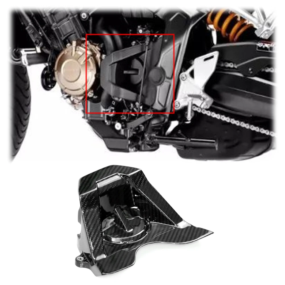 

For Honda CB650R CBR650R 2019 2020 2021 2022 2023 Motorcycle Modified 3K Carbon Fiber Sprocket Cover Protector