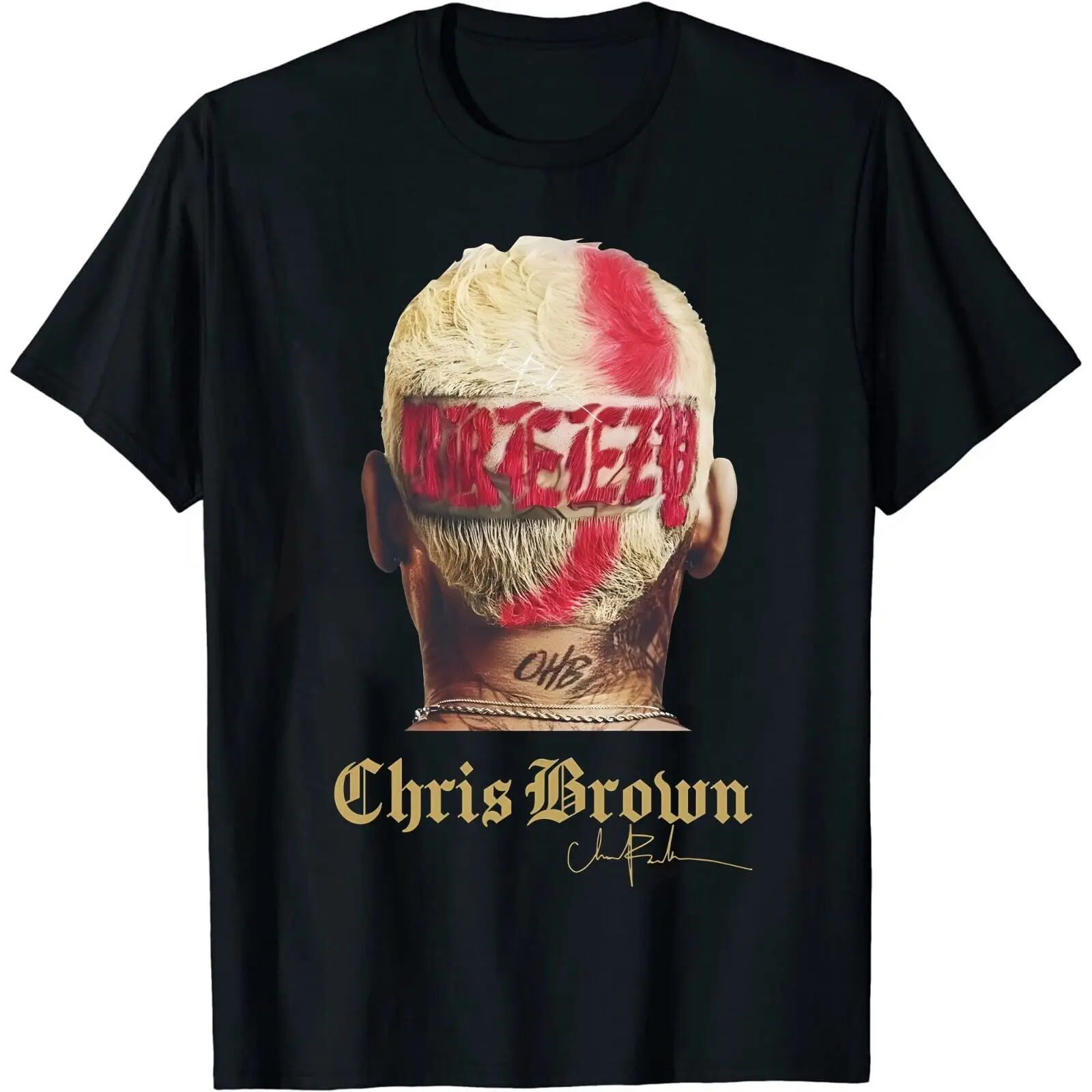 New Rare Chris Brown Breezy Album Cotton Black S-4Xl T-Shirt H294