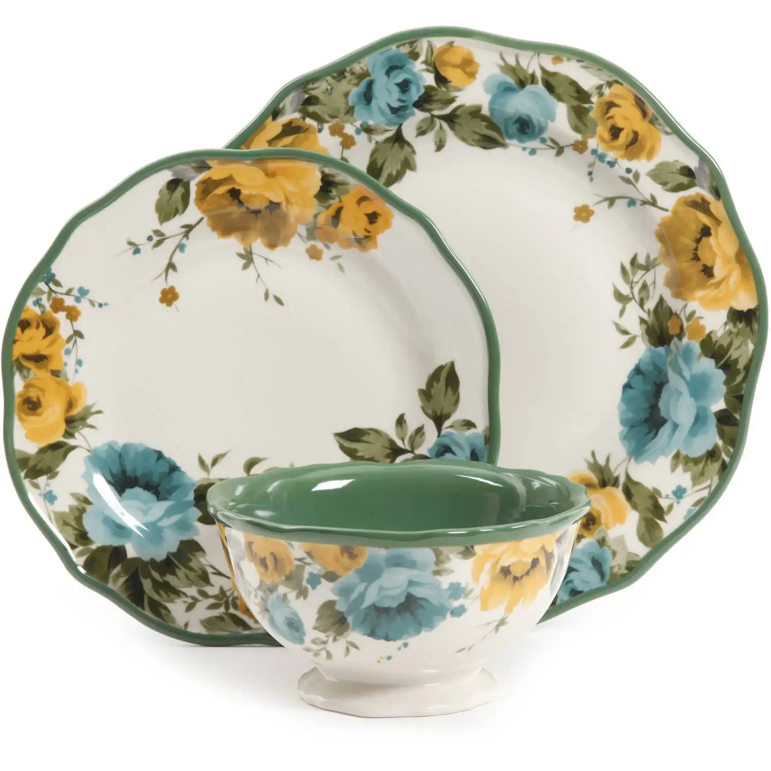 

Rose Shadow 12-Piece Dinnerware Set