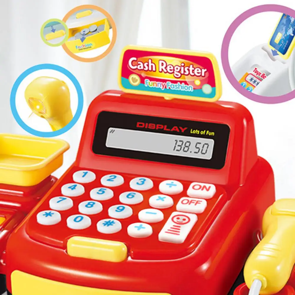 Simulation Pretend Play Electronic Children Supermarket Cash Register Game Toy
