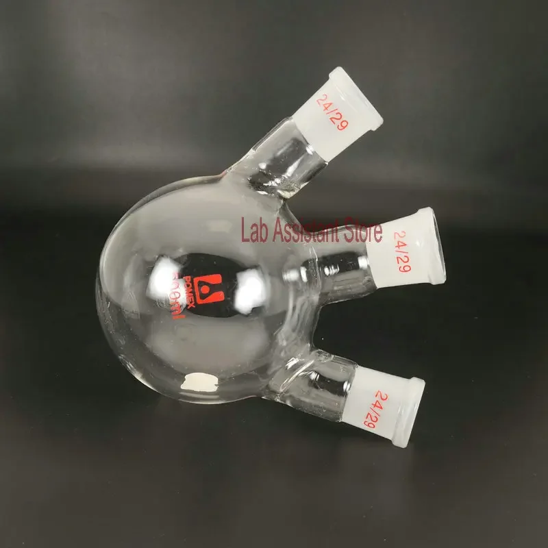 1 조각 100ml 250ml 500ml 1000ml 실험실 증류 키트 용 3 목 높은 붕규산 유리 끓는 플라스크