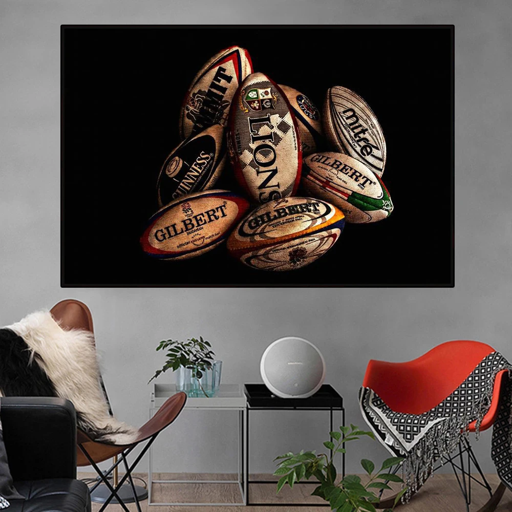 Rugby Balls Canvas Prints Art Posters and Prints Wall Paintings Cuadros Pictures for Living Room Home