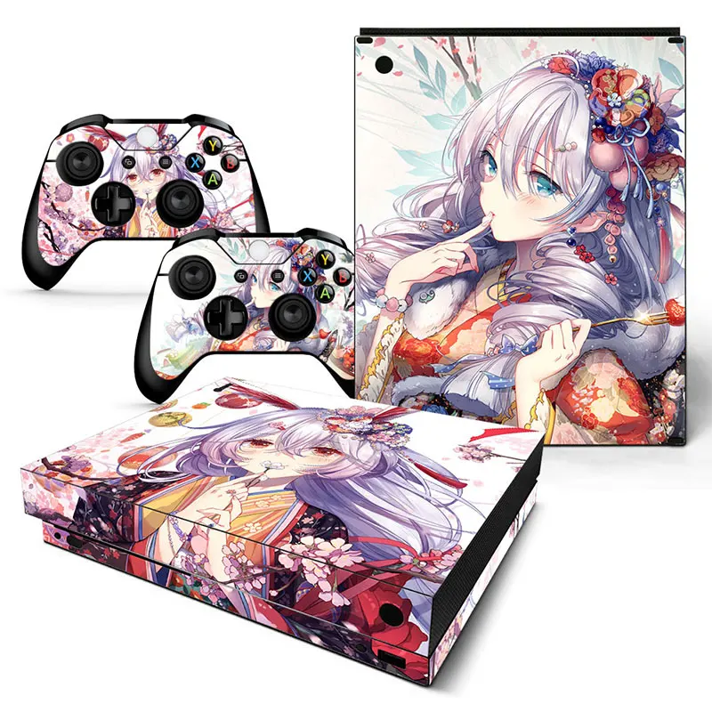 Anime Gilrs Cover Colorata Per Xbox One X Adesivo Per Xbox One X Controller Decal Skin