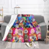 Sing 2 Movie All Characters Knitted Blankets Flannel Cartoon Cute Super Soft Throw Blankets for Outdoor Travel Bed Rug 2