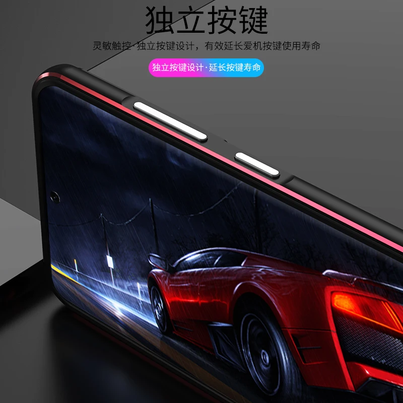 Bumper Phone Case For Samsung S21 Ultra Metal Aluminum Frame for Samsung Galaxy S21 Ultra 5G Case Metal Lens Protective Film