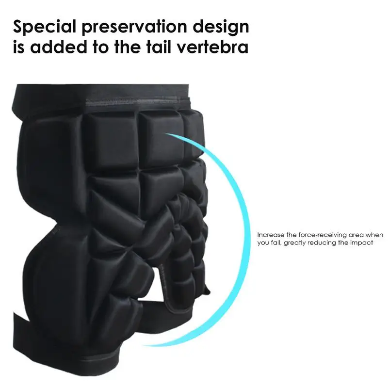 3D Ski Gear Padded Shorts Shock Absorb Hip Butt Skate Butt Protector Sports Kids Cycling Snowboard Adjustable Hip Pads Guard