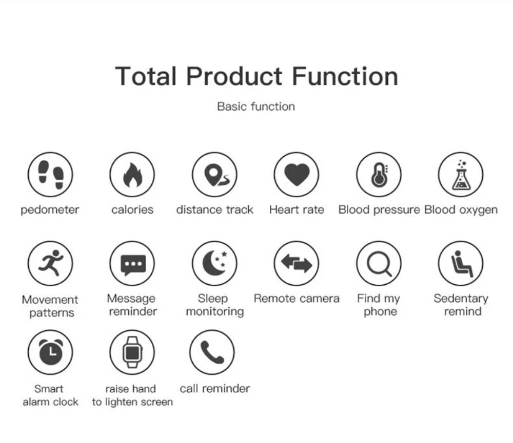 1pcs Women Smart Watch Sport Fitness Tracker Touch Button SmartWatch Men Fashion Electron Clock IP65 Waterproof For Android IOS