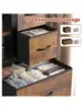 EnHomee Dresser for Bedroom with Mesh Door Tall Dressers and Chests of Drawers with 10 Fabric Drawer Morden Dresser Orga 6