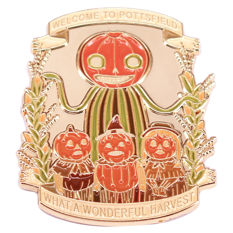 

A3440 Cartoon Halloween Brooch Pumpkin Metal Enamel Pin Badge Backpack Clothes Lapel Pin Jewelry Accessories Gift