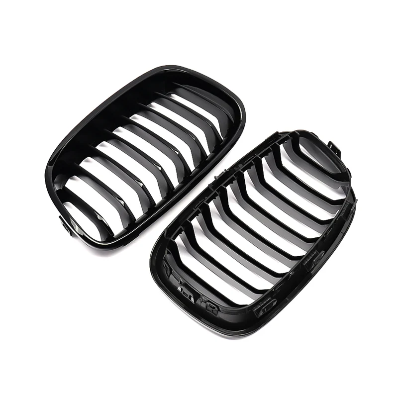 Magickit 1 Paar hells ch warze Lamellen linie Nieren grill Kühlergrill Autozubehör passend für BMW 1er f20 f21 – Detail 8