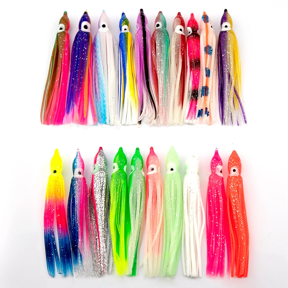 Gonna Hoochie 9 Pollici – Guscio Calamaro Tonno Trolling – Esche Giganti Per Pesca In Acqua Salata
