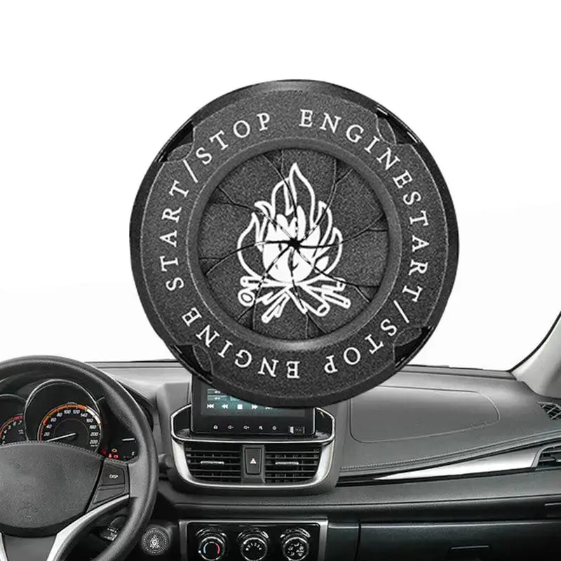 

Крышка кнопки запуска автомобильного двигателя, поворотная кнопка Зажигания автомобиля, крышка переключателя зажигания, нажимной для запуска автомобиля, аксессуары для автомобиля