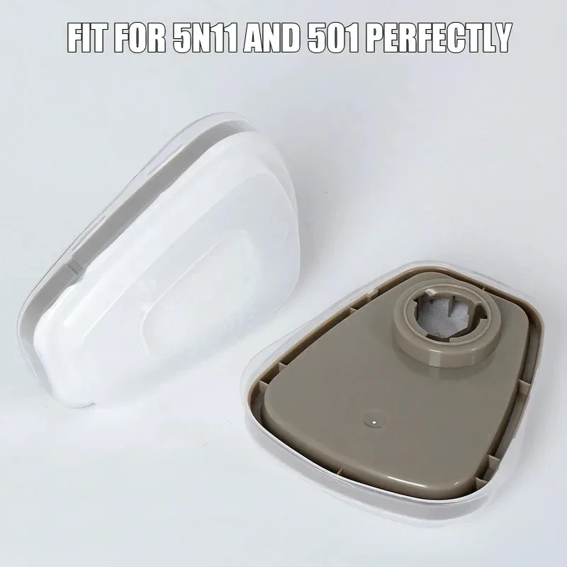 5N11 Dustproof Filter 501 503CN/603 Adapter For 3M 6001 Cartridge 6200/7502/6800 Gas Mask Respirator Spray Painting Accessories