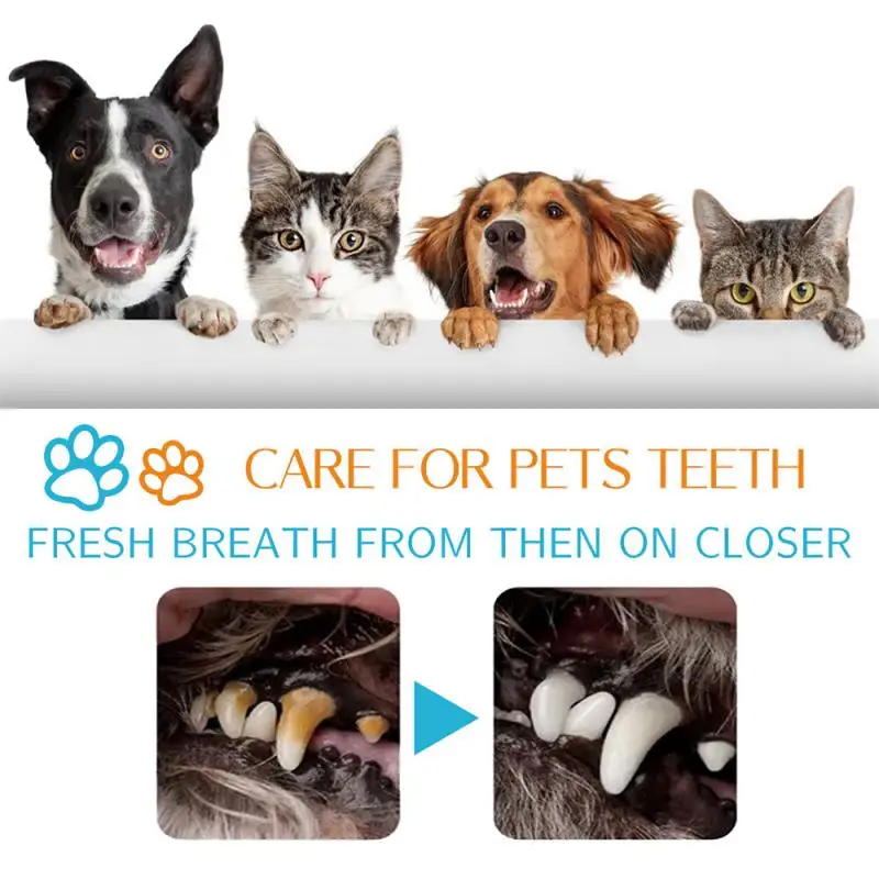 Pet Teeth Disposable Finger Pad Simple And Convenient Tartar Removal Deep Cleaning Care For Pet Gums Dog Supplies Plaque Removal
