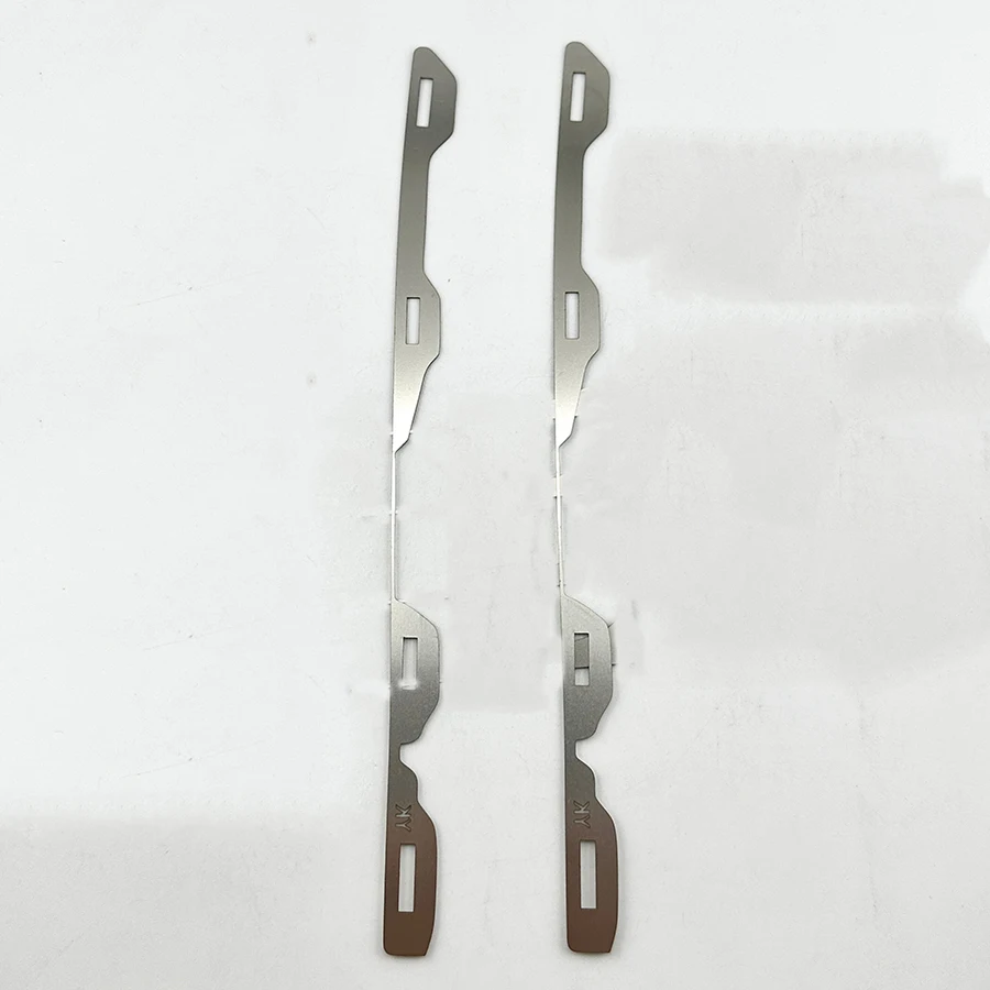 Wooeight 2Pcs 프론트 범퍼 수리 키트(Toyota Highlander 2009-2011용) 금속 플레이트 버클 강화 스테인레스 스틸 브래킷
