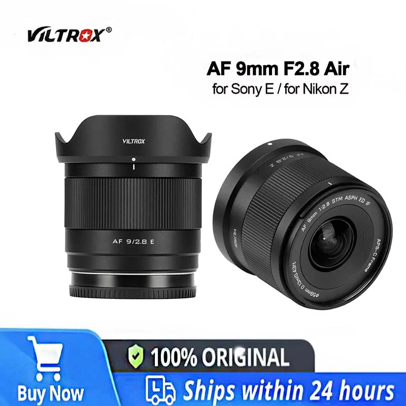 Objectif Ultra Grand Angle Viltrox AF 9mm F2.8 Pour Sony E (APS-C) - Autofocus, 113.8°, Léger (175g)