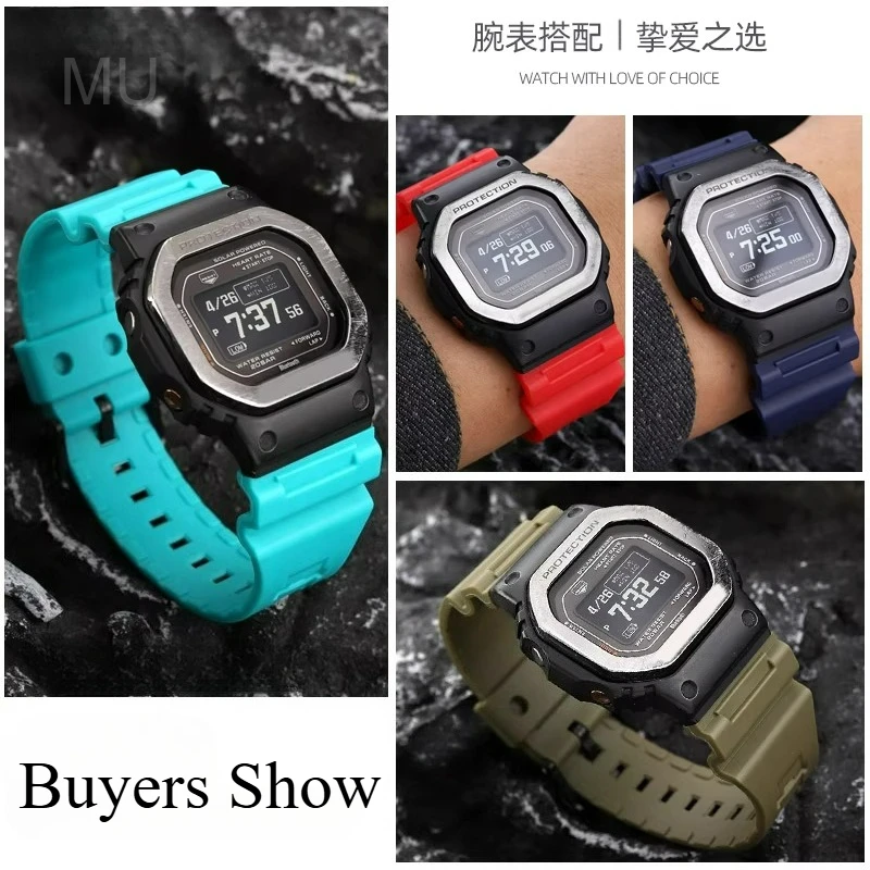 Enhanced Silicone Resin Watch Strap, 18mm Wide - Comfortable Soft Black Band for Unisex Watches