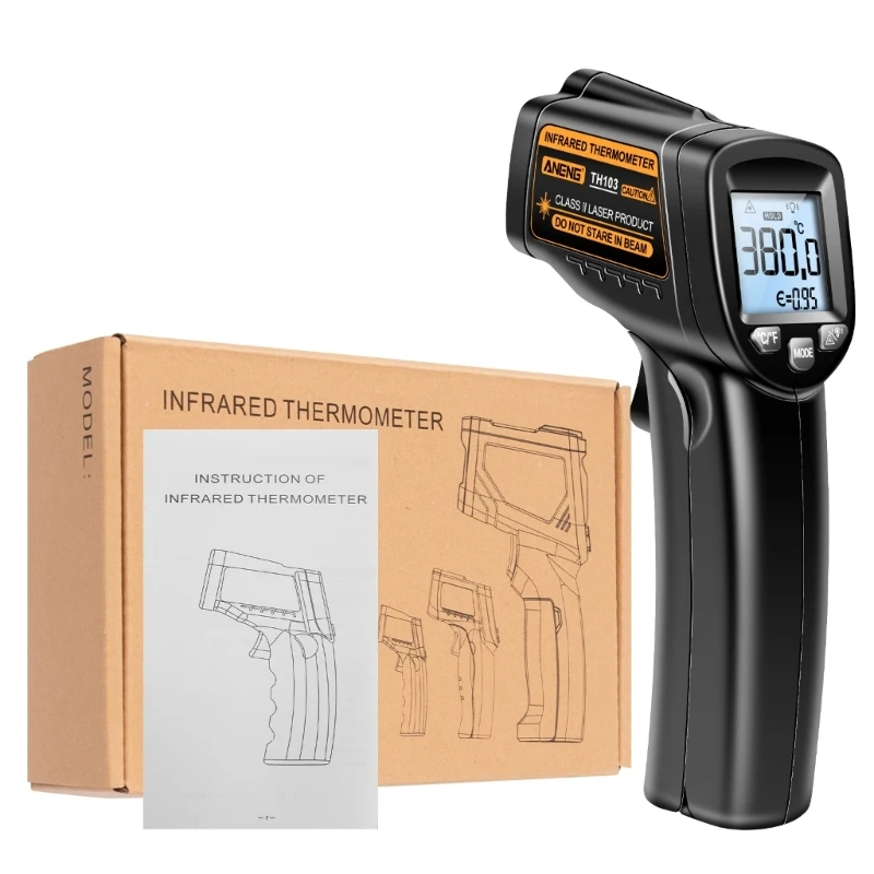 

Industrial Digital Thermometer LaserTemperature Meter Non-contact Pyrometer Imager-Hygrometer Termometro-LCD