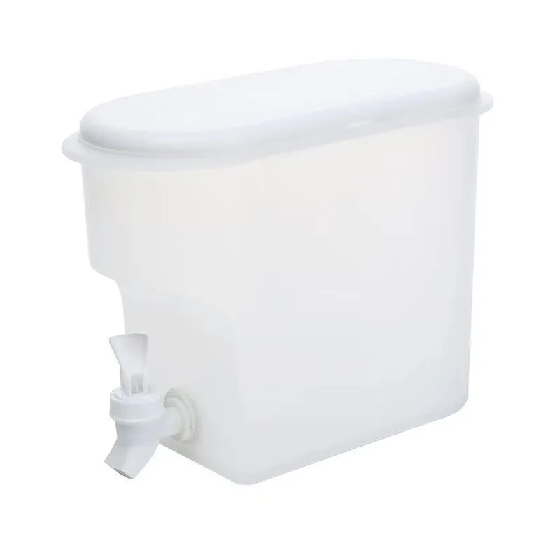 Fridge Kettle Plastic With 2 Spigots Beverage Drink Dispenser Countertop Water Container Iced Juice Dispenser