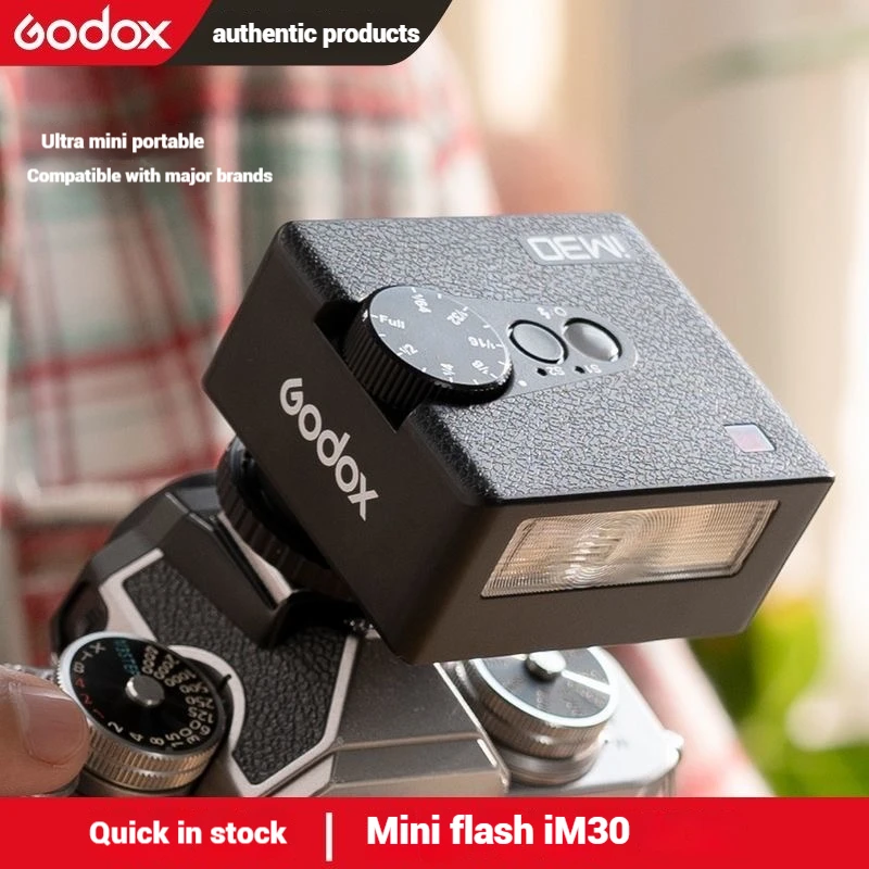 Godox iM30 Mini Portable Flash for Various Camera Models Output Levels 1/64 to Full for Godox iFlash Camera Outdoor on camera flash camera flash