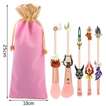 Genshin Impact Makeup Brush Cosplay Powder Eye Shadow Eyebrow Beauty Make Up Brush Sets Tool Weapon Props Accessories