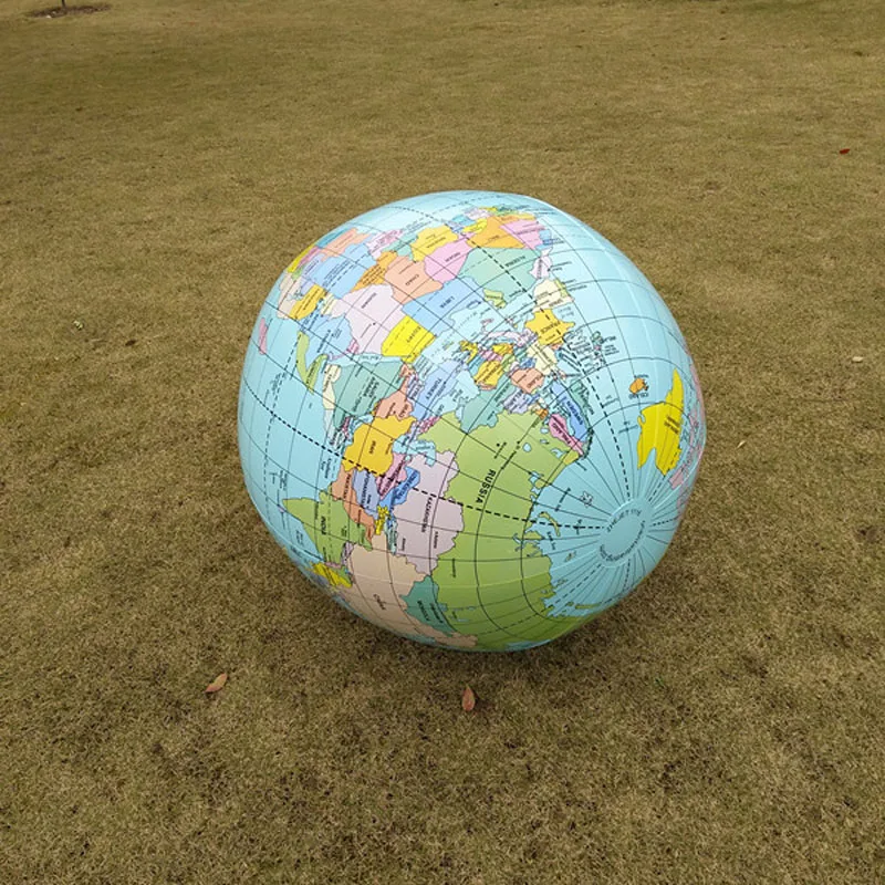90CM inflatable balloon teaching prop English version inflatable map ball children's geography enlightenment children's toy 2