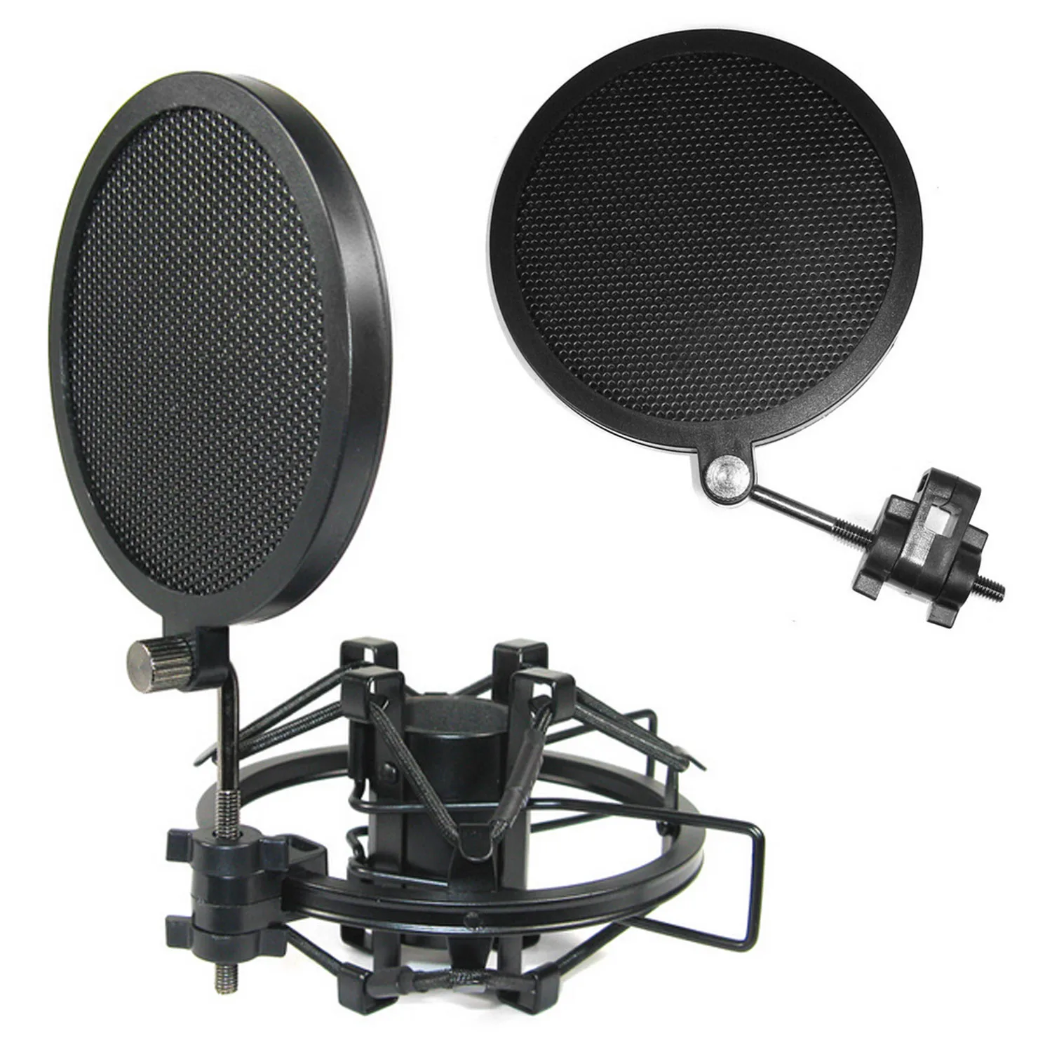 PS-2 Double couche Studio Microphone Micro filtre anti-vent Pop pour lenregistrement 